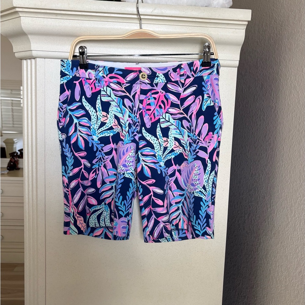 Lilly Pulitzer Natia Knit Shorts - Oyster Bay - You’ve Been Spotted Size 2